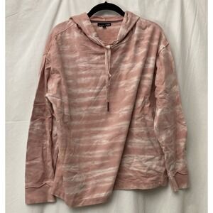 RXB Women's Pink Tie-Dye Long Sleeve Hoodie - SZ M